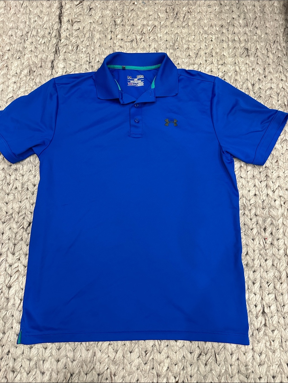Under Armour Royal Blue Men’s Golf Polo with Subtle Logo